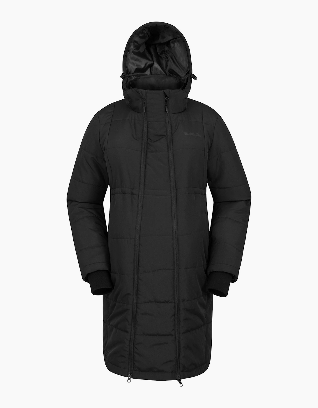 Women's Mountain Warehouse Womens/Ladies Amethyst Long Maternity Padded Jacket - Black - Size: 18
