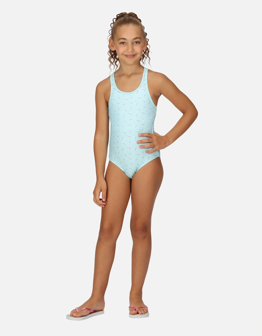 Girls Katrisse Ditsy Print One Piece Swimsuit