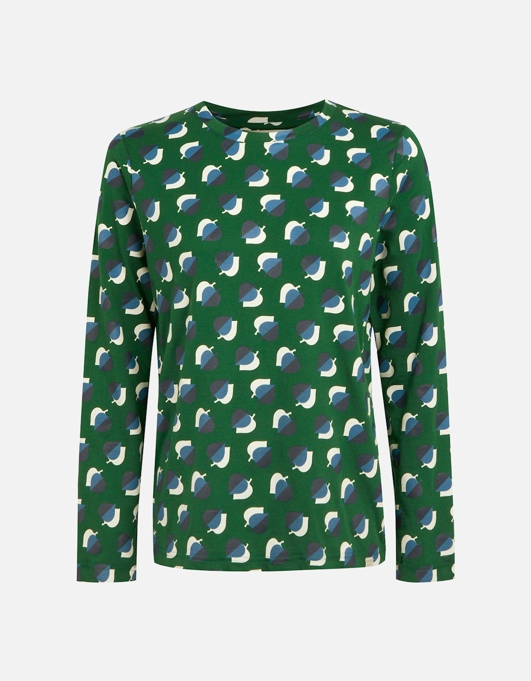 Womens/Ladies Orla Kiely Leaf Print Long-Sleeved T-Shirt, 6 of 5
