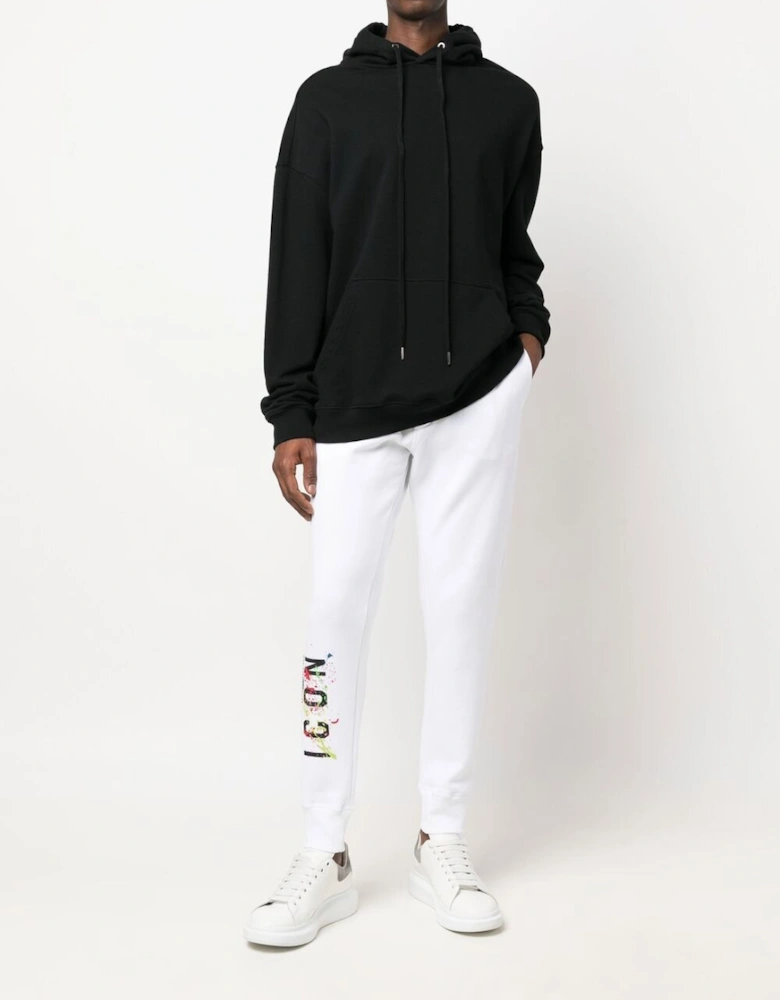 Icon Splat Jogging Bottoms White