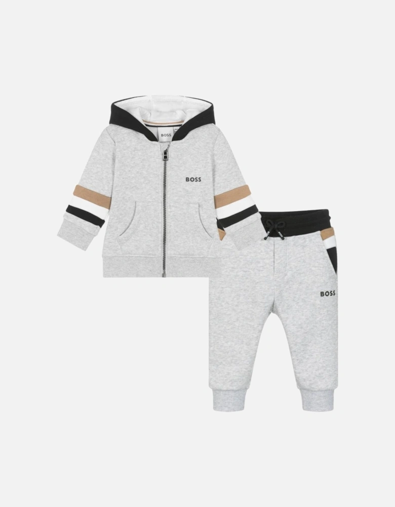 Baby Jersey Grey Hooded Tracksuit