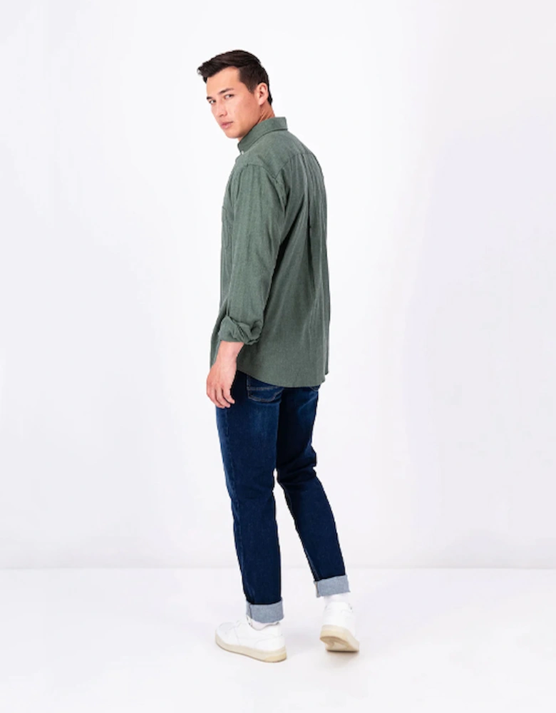 Men's Premium Flannel Shirt Sage Green