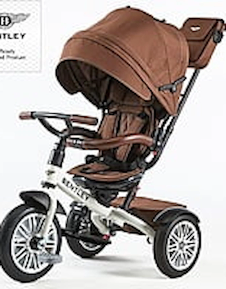 6 in 1 Trike - Satin White / Brown