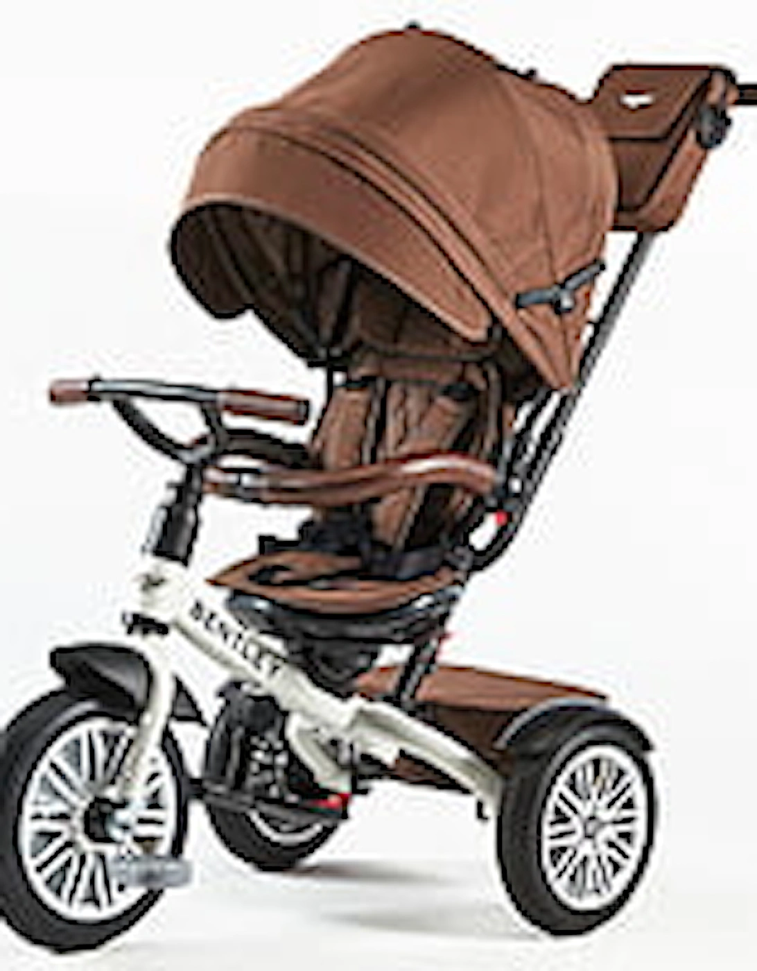 6 in 1 Trike - Satin White / Brown