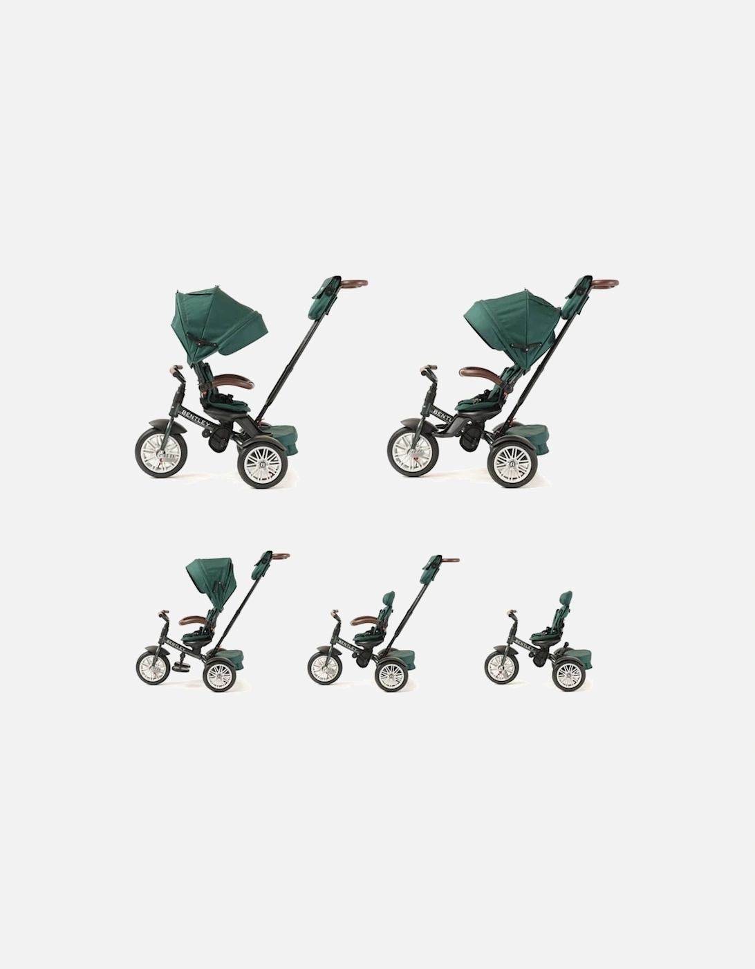 6 in 1 Trike - British Racing Green / Spruce