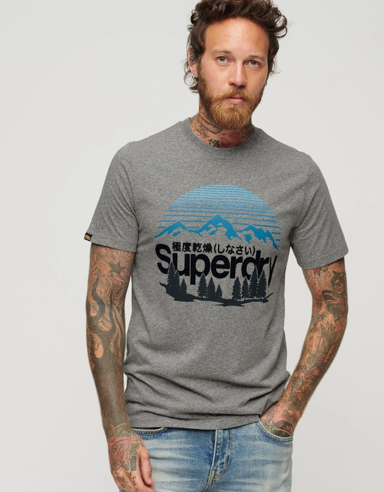 Classic Logo Great Outdoors Graphic T-Shirt - Grey