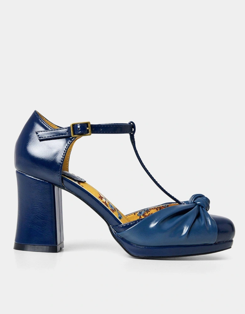 Just Perfect T Bar Shoes - Blue