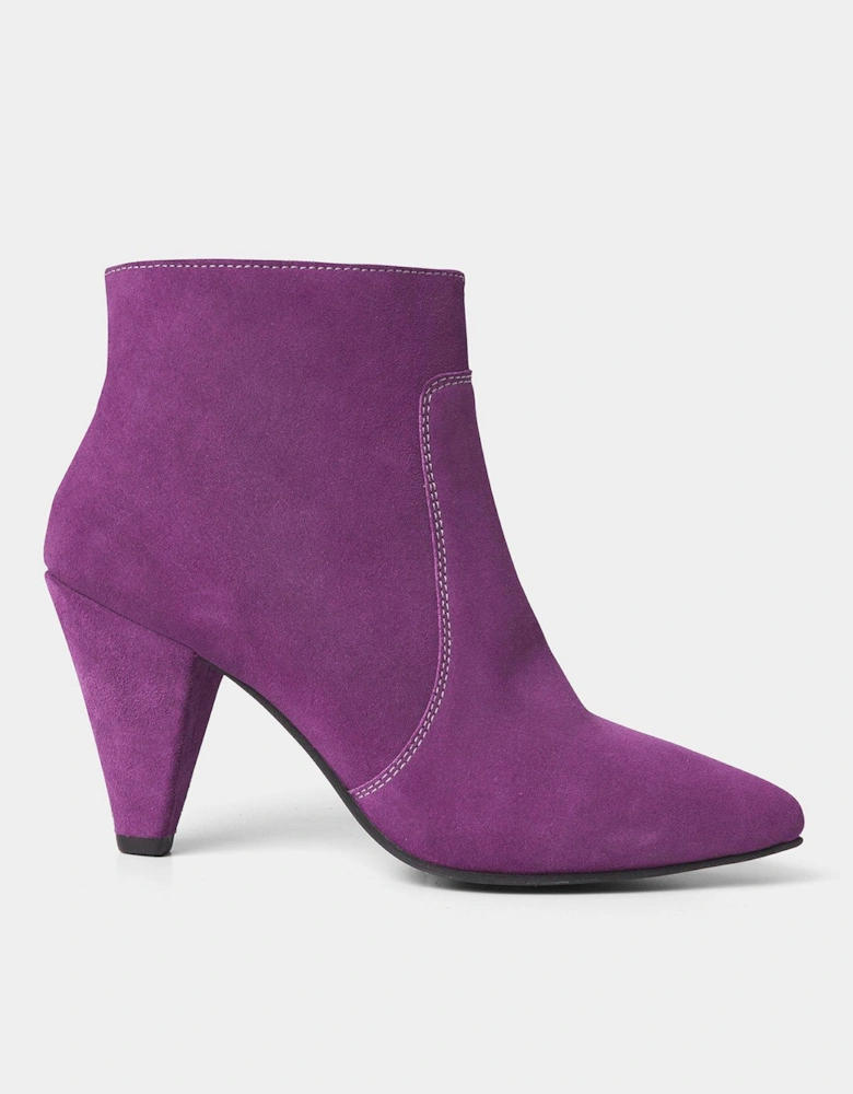 I'm Obsessed Suede Bootees - Purple
