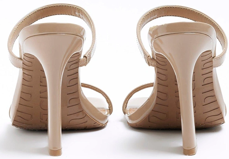 Double Strap Mules - Beige