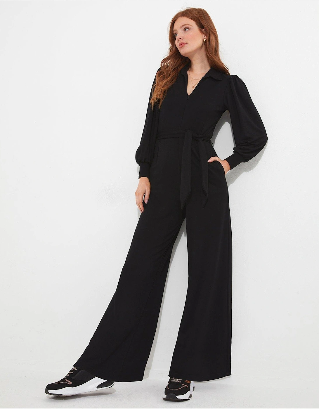 Charming Zipped Jumpsuit - Black, 5 of 4