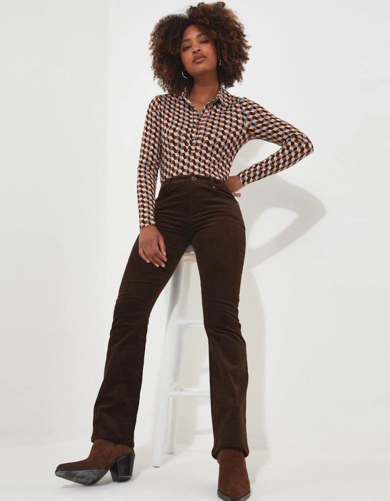 Curious Cord Trousers - Brown