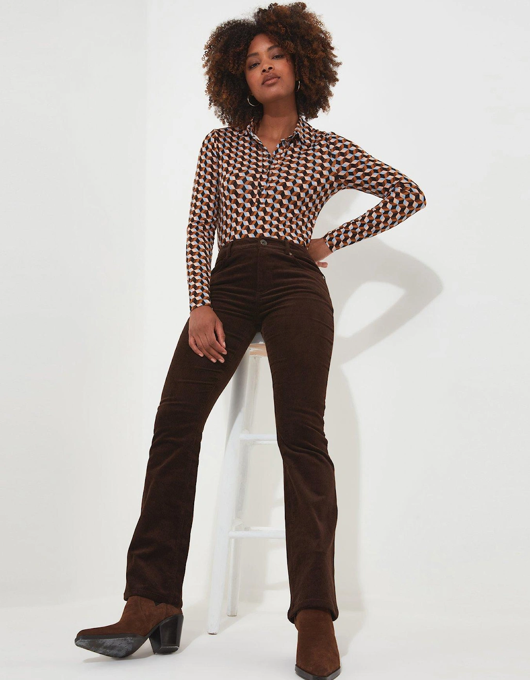 Curious Cord Trousers - Brown, 2 of 1