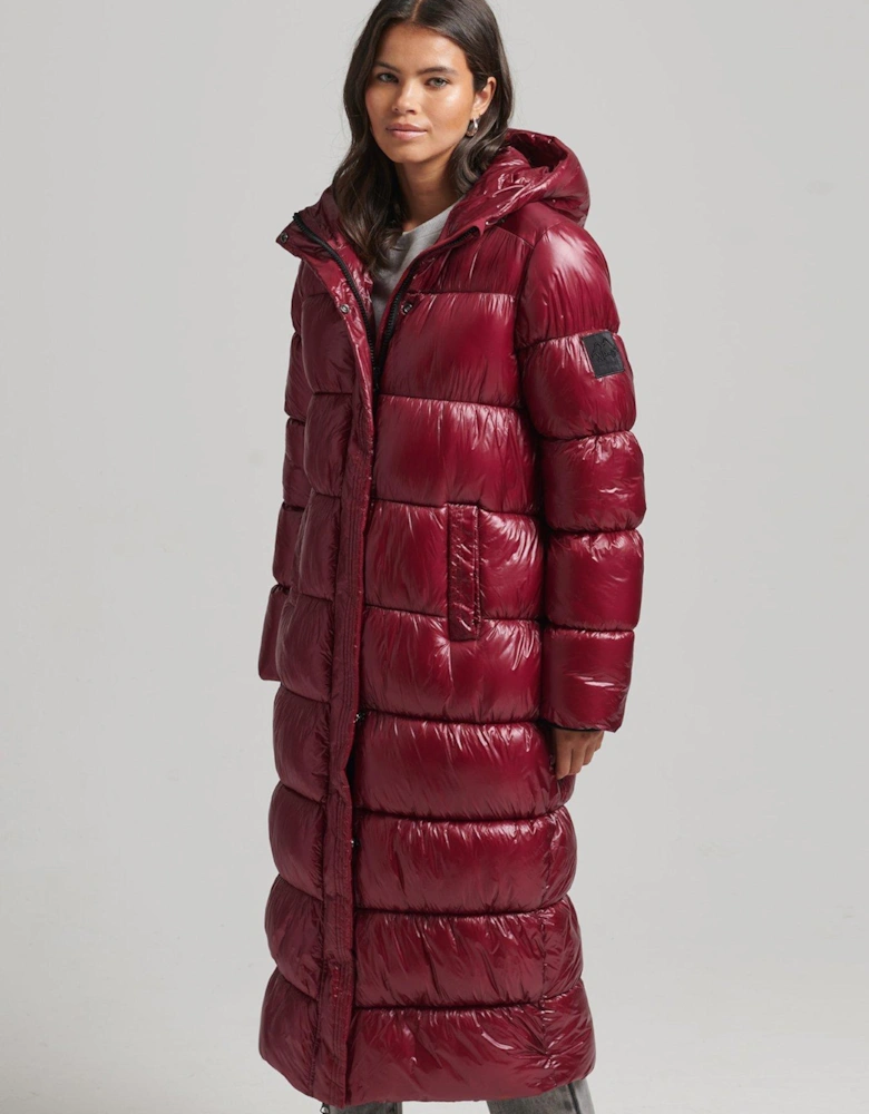 Code Expedition Longline Padded Jacket - Red