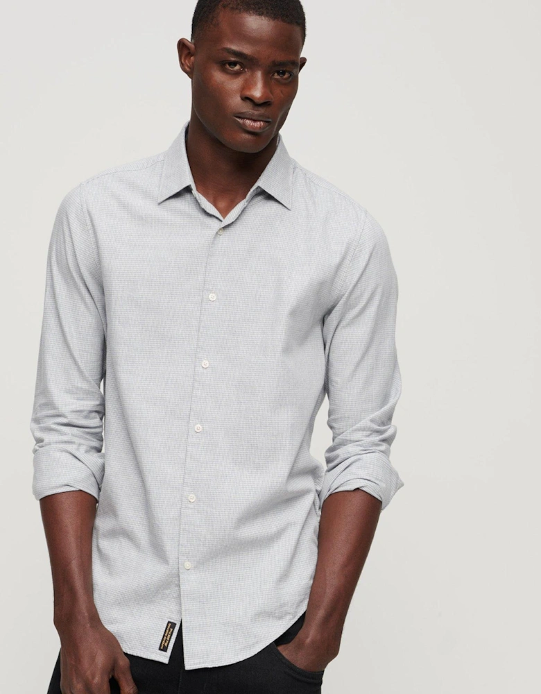 Studios Long Sleeve Cotton Smart Shirt - Dark Grey