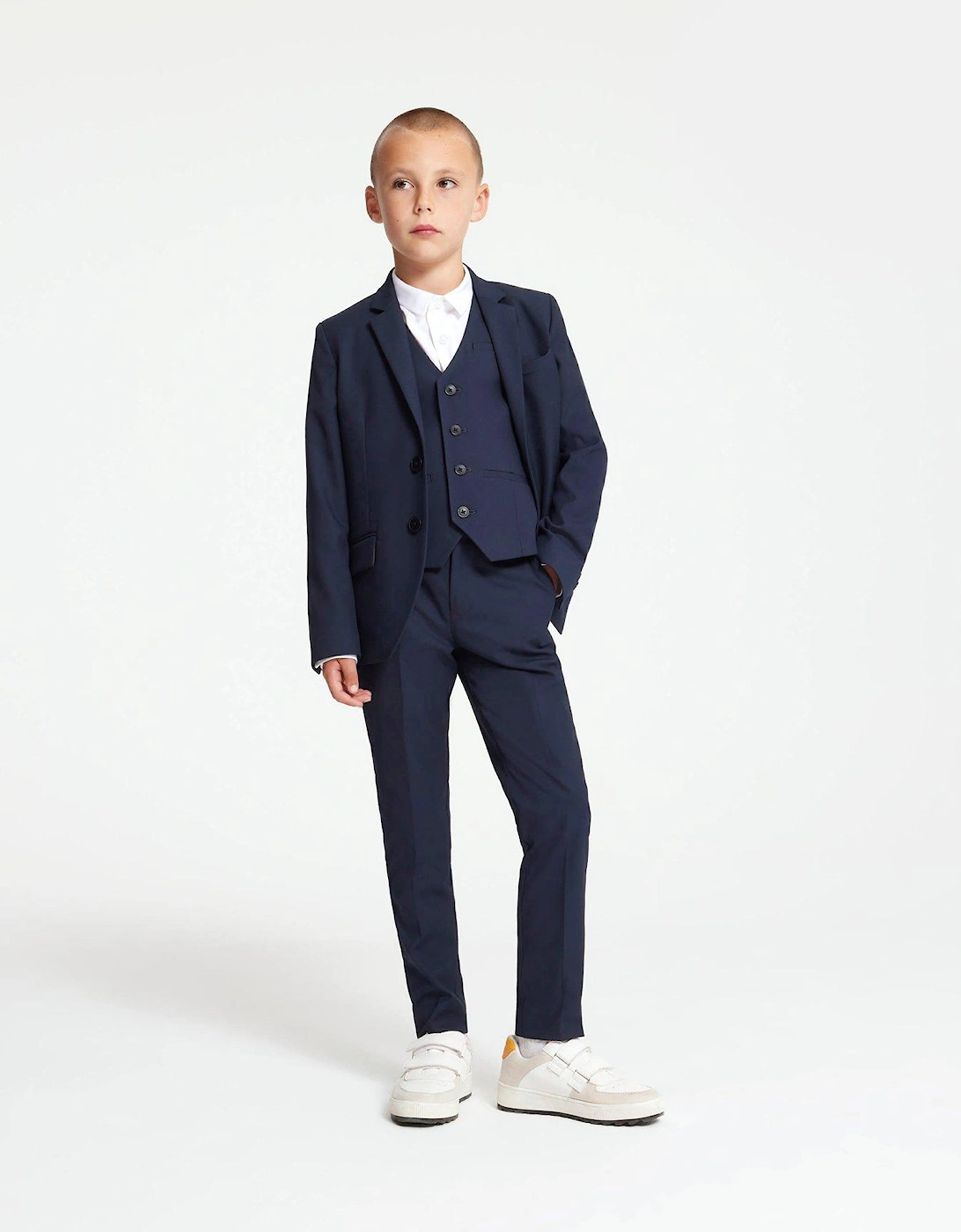 Boys Suit Trousers - Navy