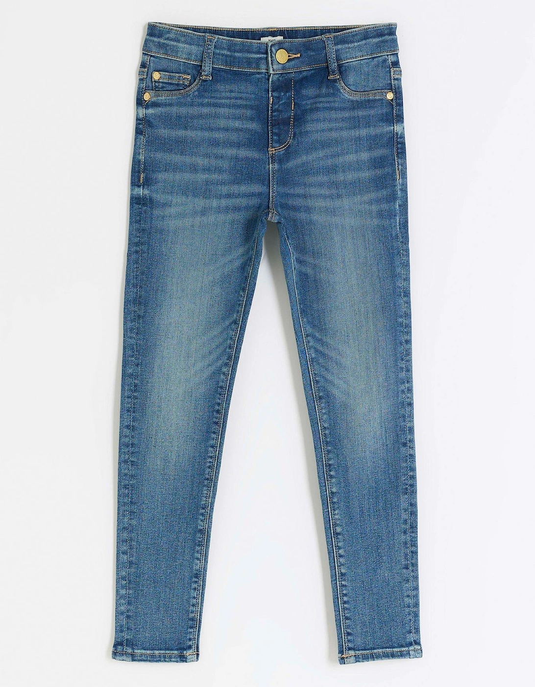 Girls Skinny Fit Jeans - Blue, 3 of 2