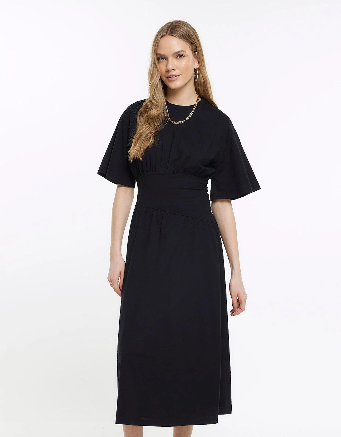 Midi Tee Dress - Black, 3 of 2