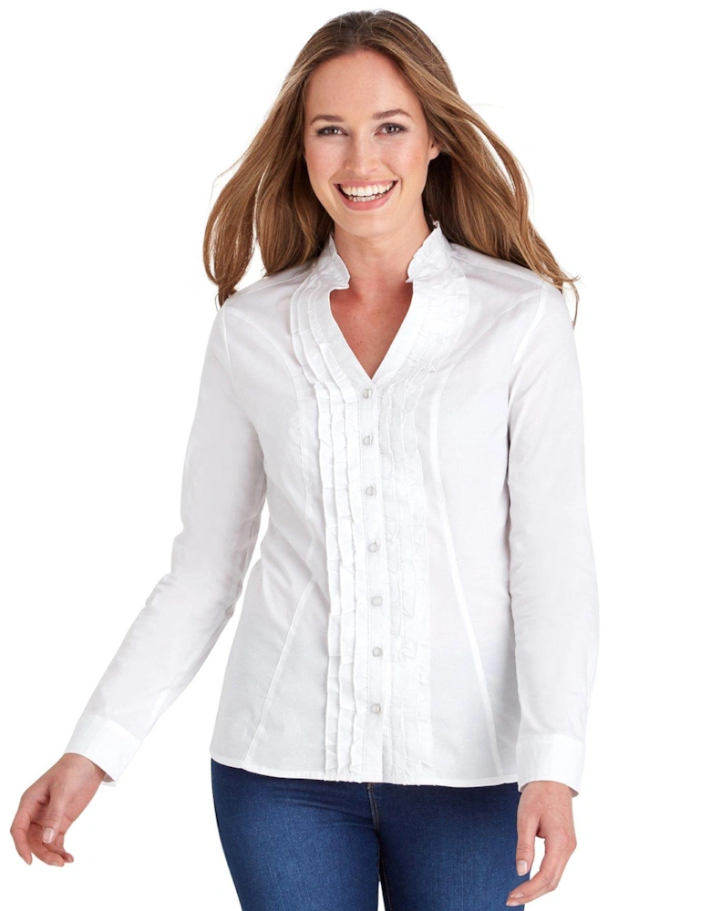 Ruffle Blouse - White