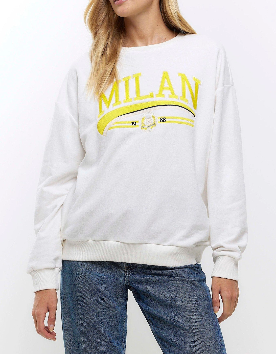 Milan Sports Sweatshirt - White, 3 of 2