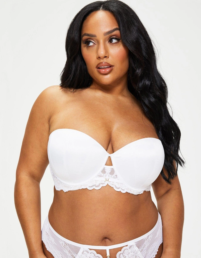 The Icon Padded Fuller Bust Multiway Balcony White 32DD-44G