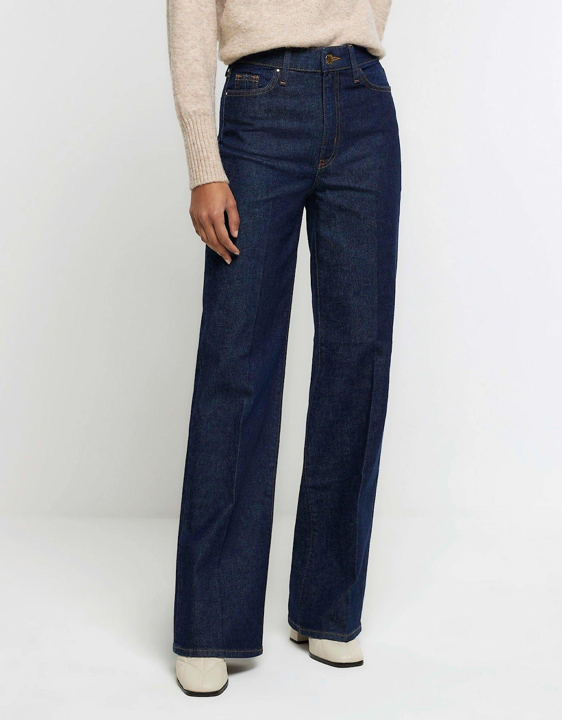 Wide Leg Jean - Dark Denim, 6 of 5