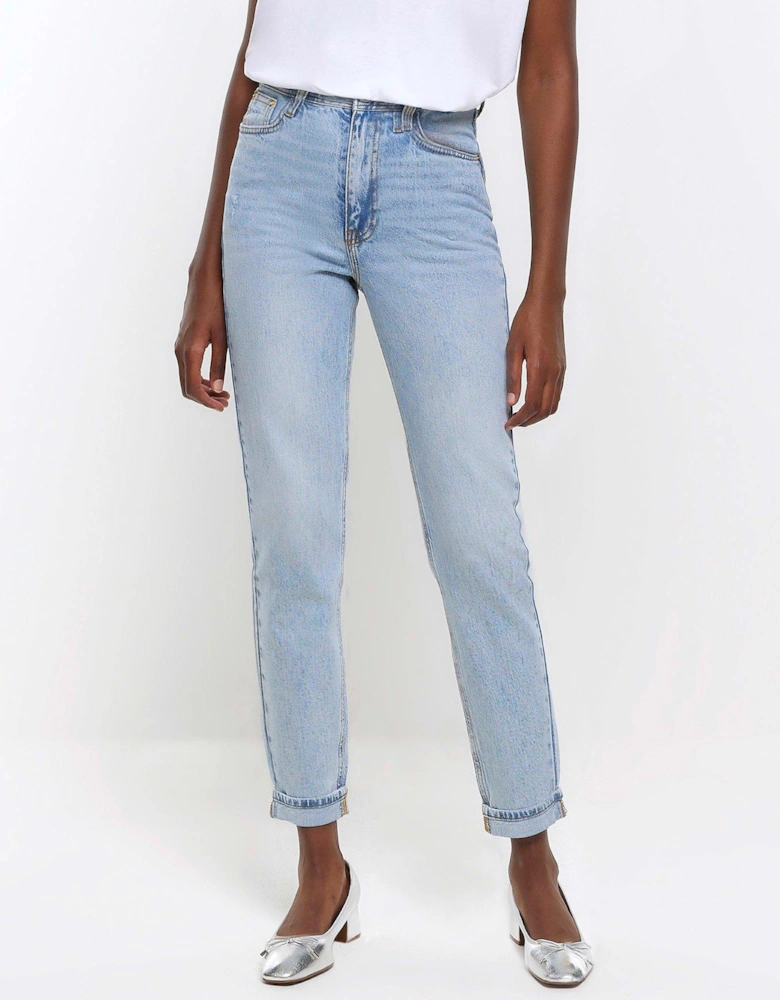 High Rise Sculpt Mom Jeans - Light Denim