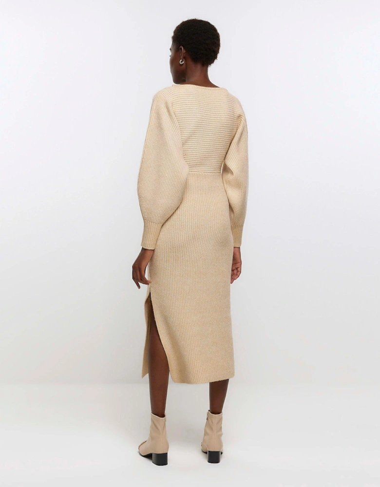 Jumper Dress - Beige