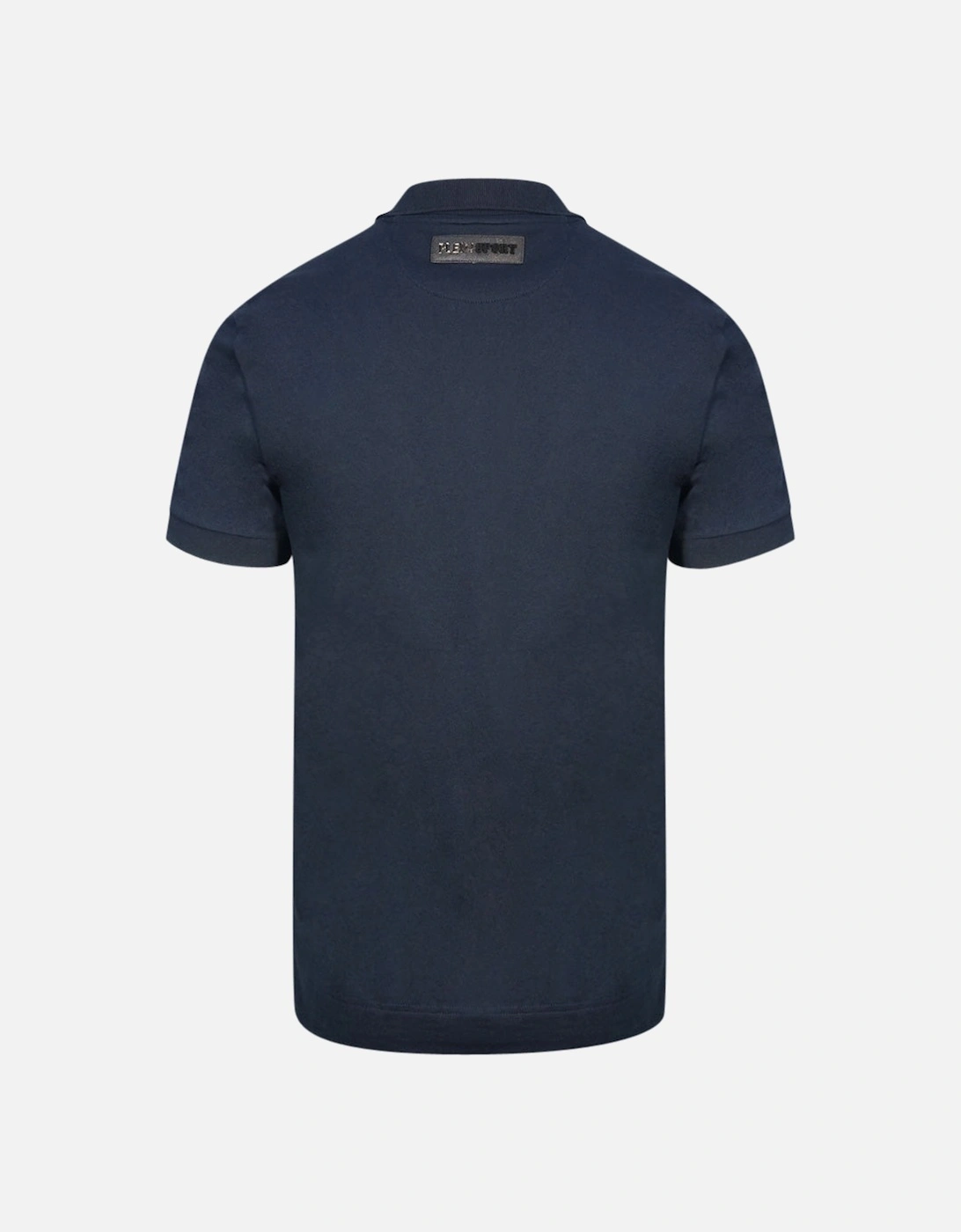 Plein Sport Circle Chest Logo Navy Blue Polo Shirt
