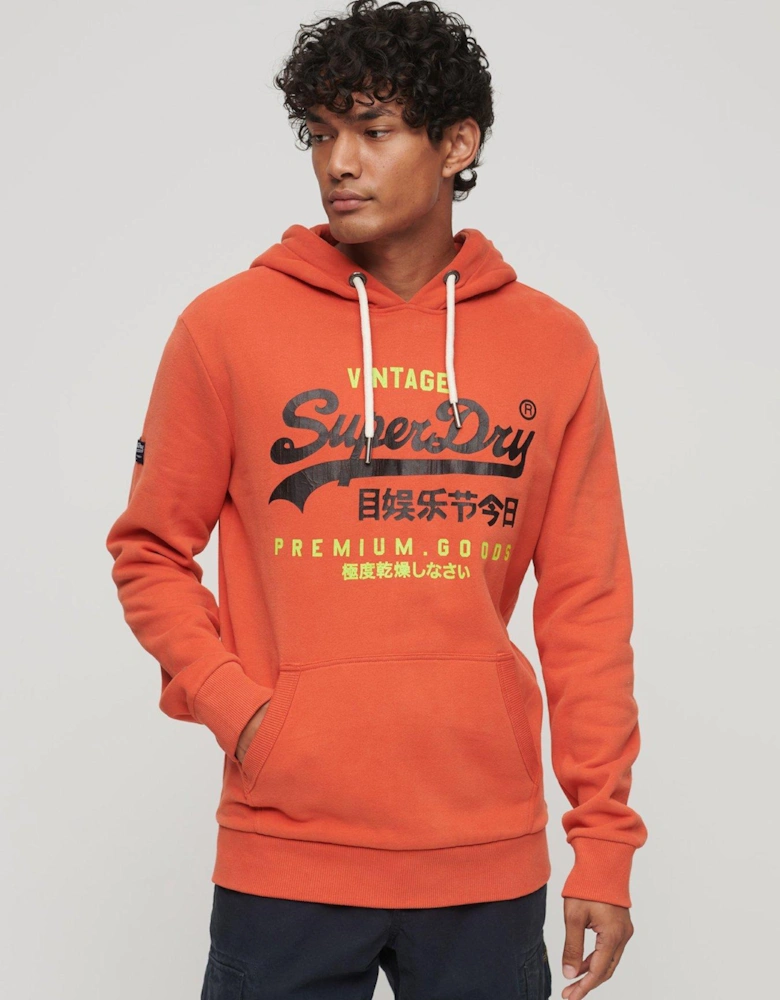 Classic Vintage Logo Heritage Hoodie - Orange