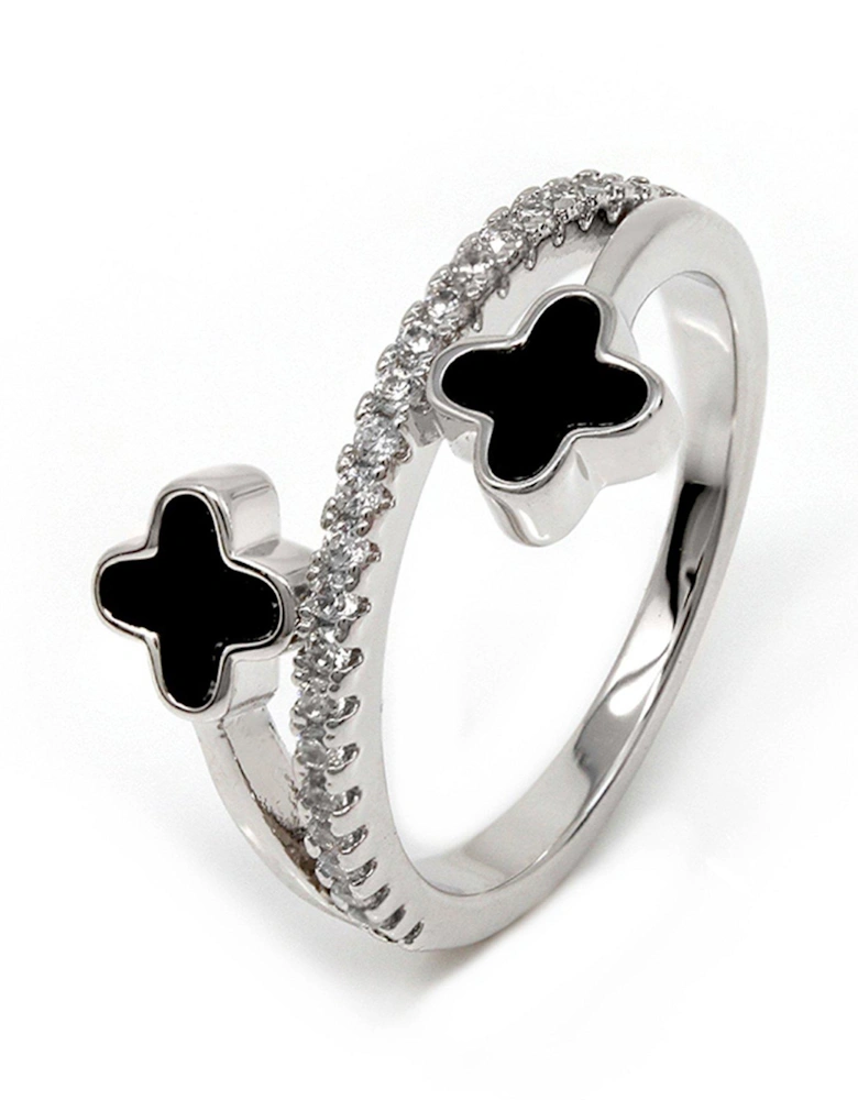Luck Ring - Silver & Black