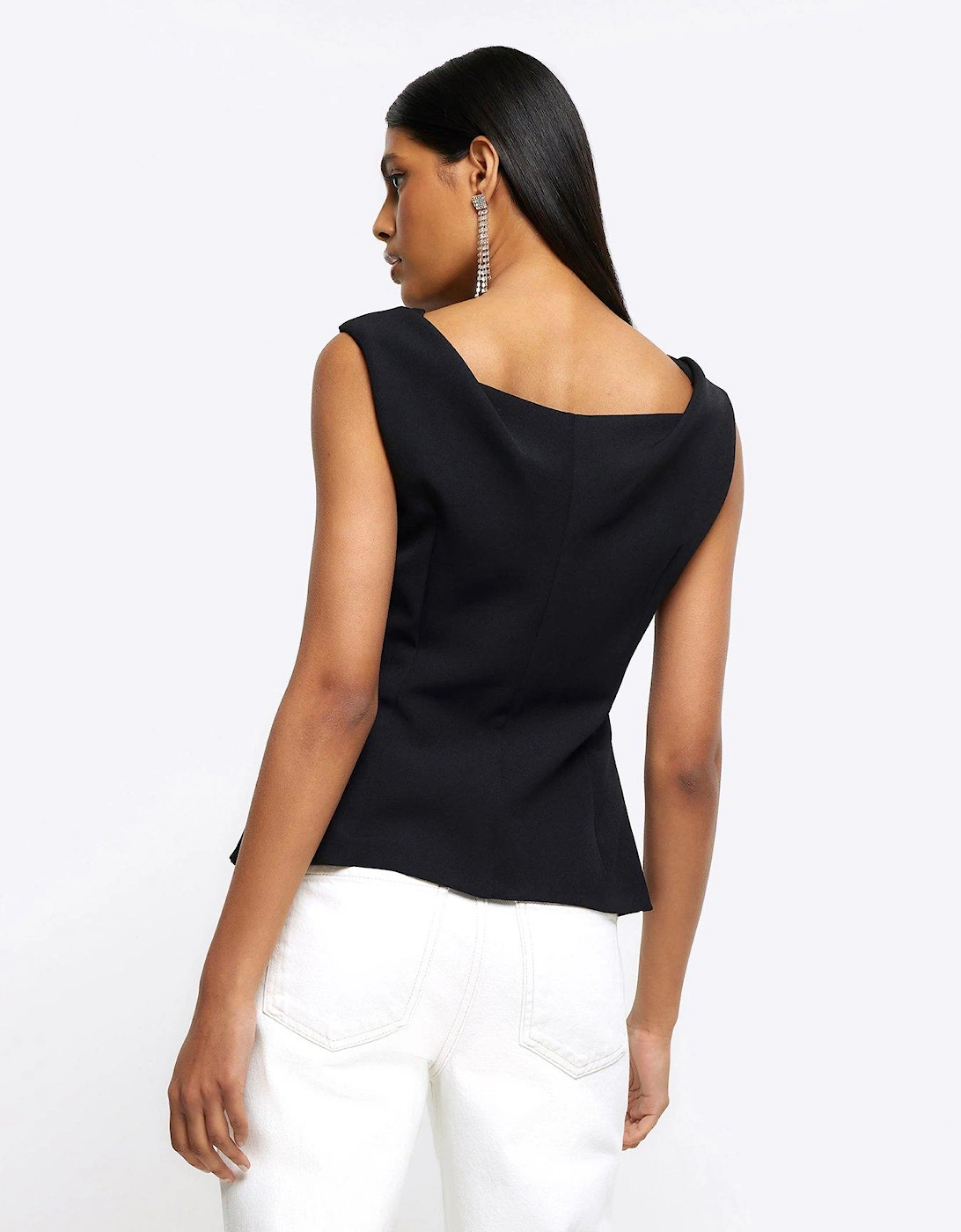 Structured Tank Top - Black