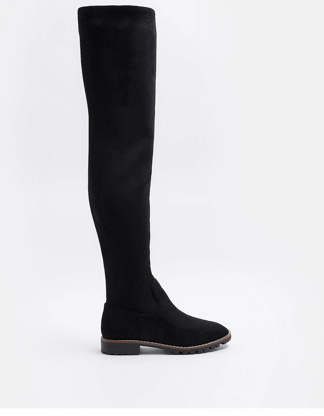 Stretch Over The Knee Boot - Black, 3 of 2