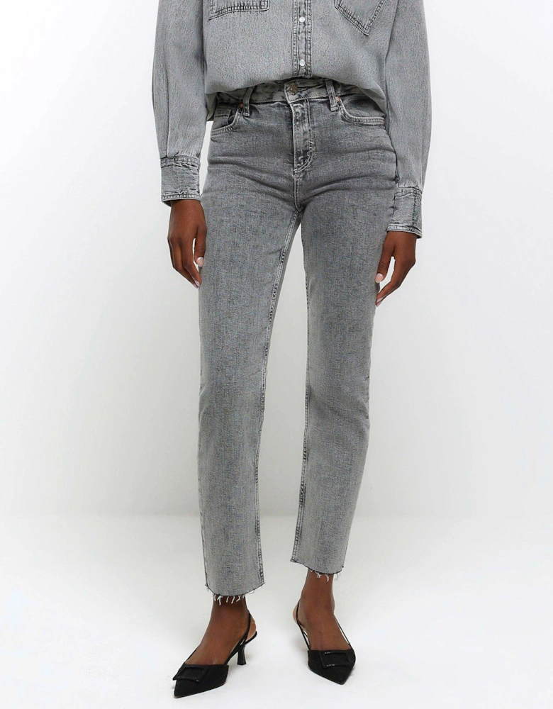 Slim Straight Jean - Grey