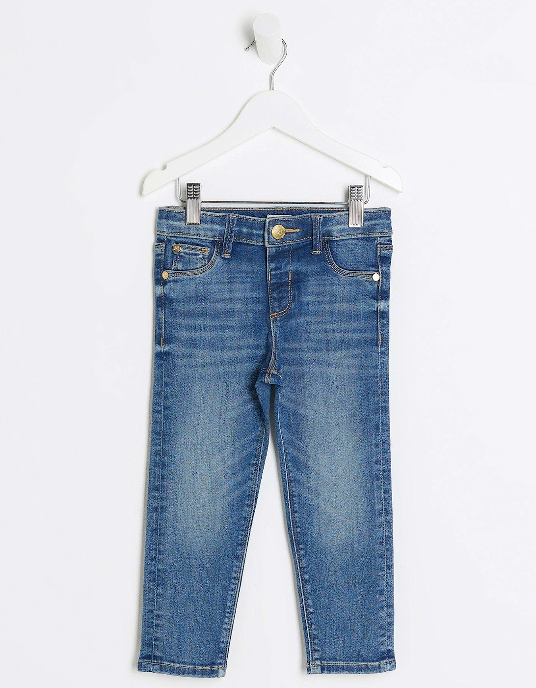 Mini Girls Molly Skinny Jeans - Blue, 5 of 4