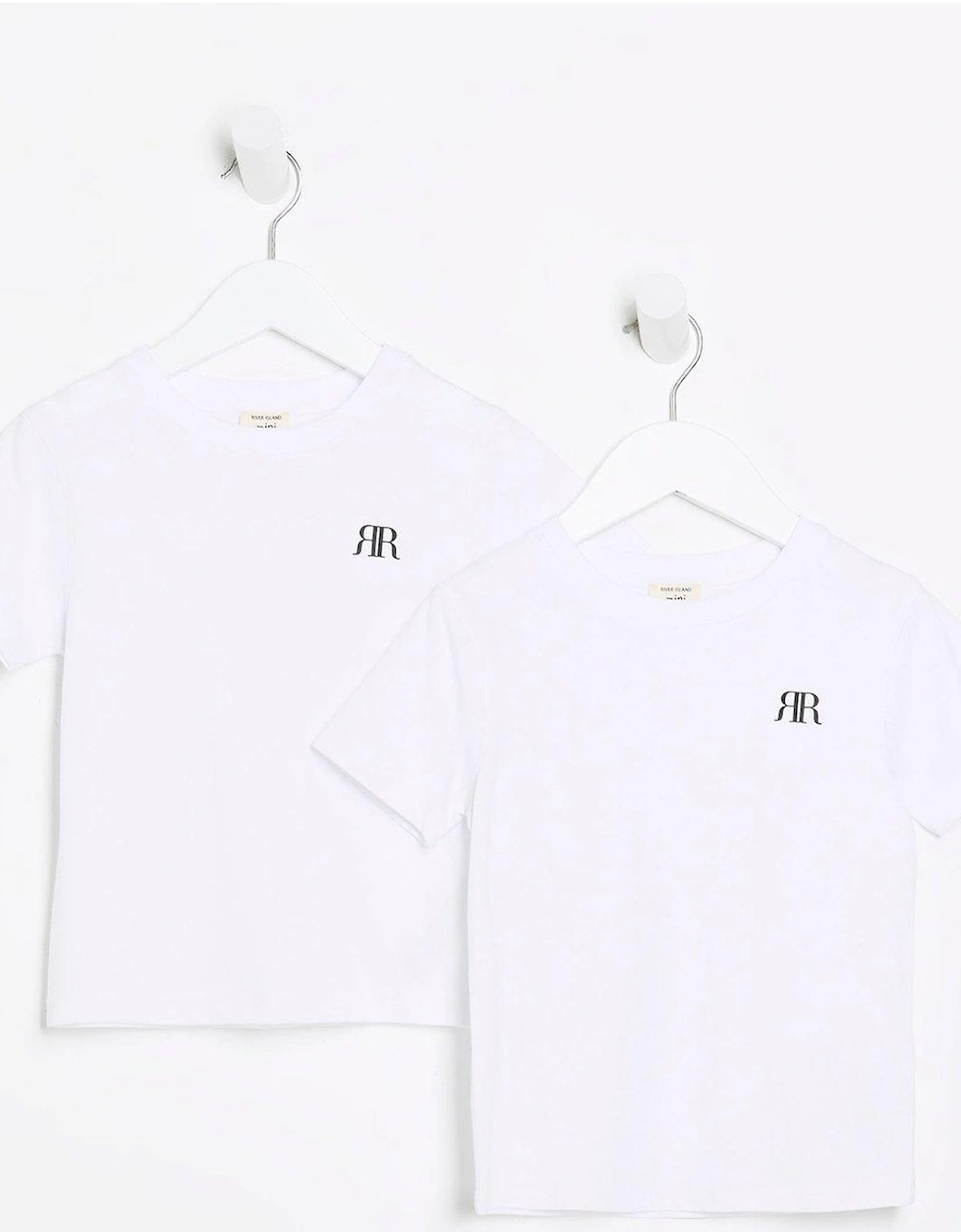 Mini Boys Ri T-shirt 2 Pack - Black, 5 of 4
