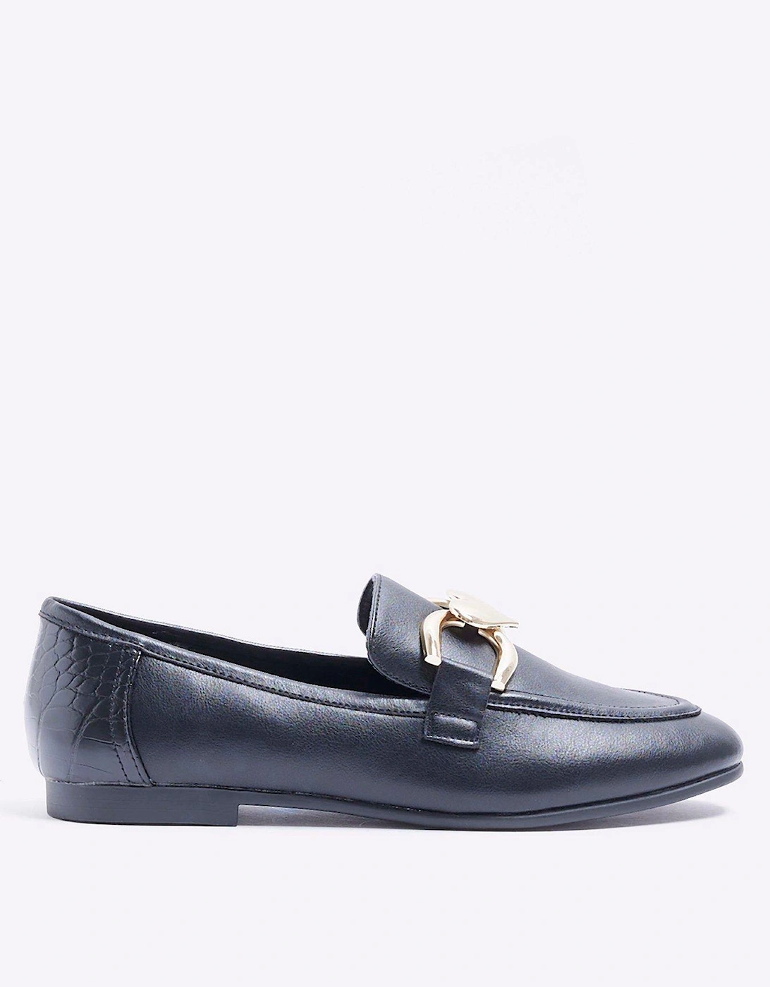 Heart Chain Loafer - Black, 3 of 2