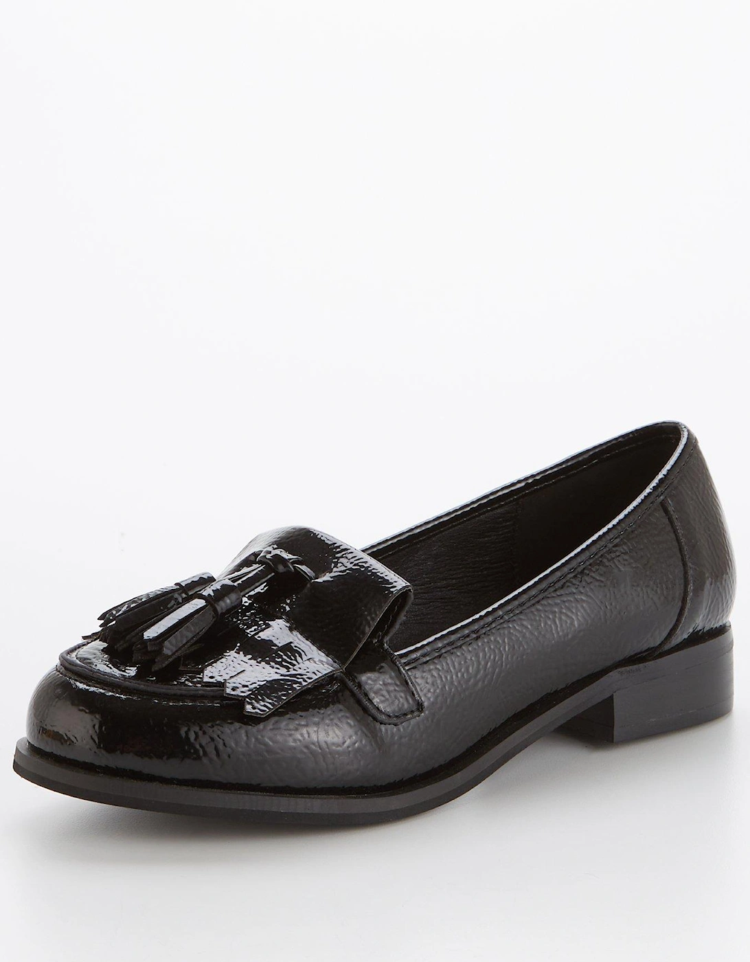Wide Fit Tassel Loafer - Black