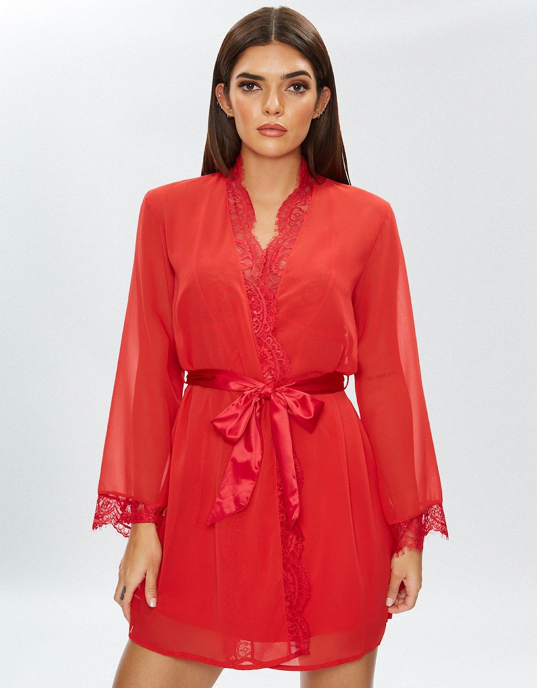 Nightwear & Loungewear The Intrigue Robe - Bright Red, 2 of 1