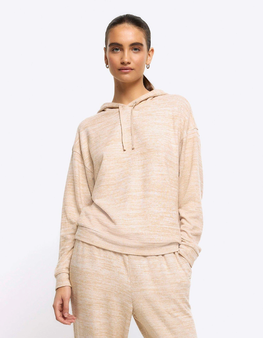 Soft Brushed Hoody Top - Brown, 6 of 5