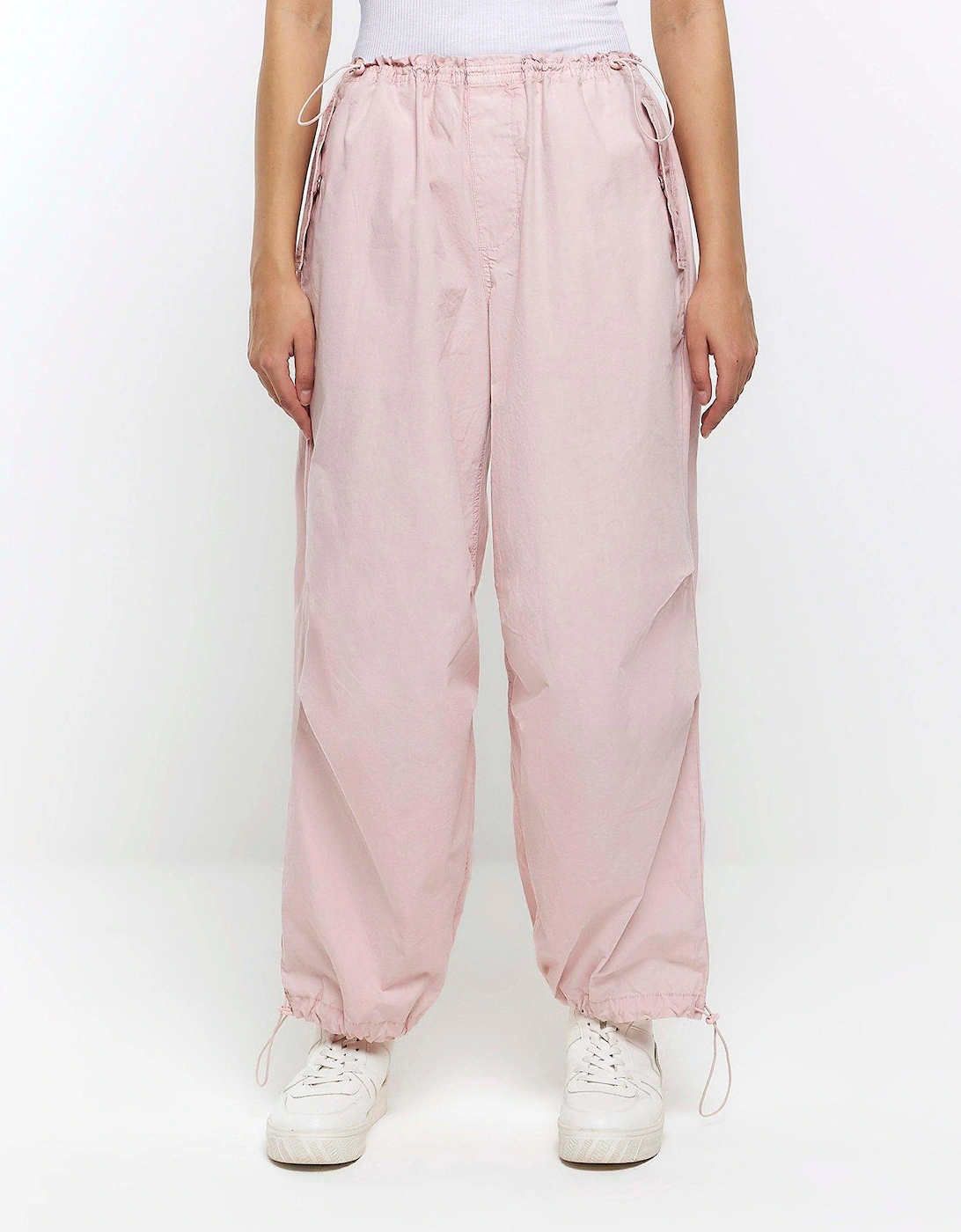 Baggy Low Rise Parachute Trousers - Pink, 3 of 2