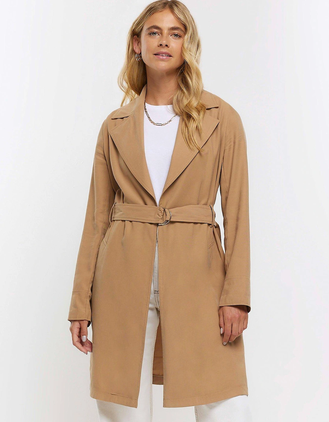 Belted Trench Coat - Beige, 4 of 3