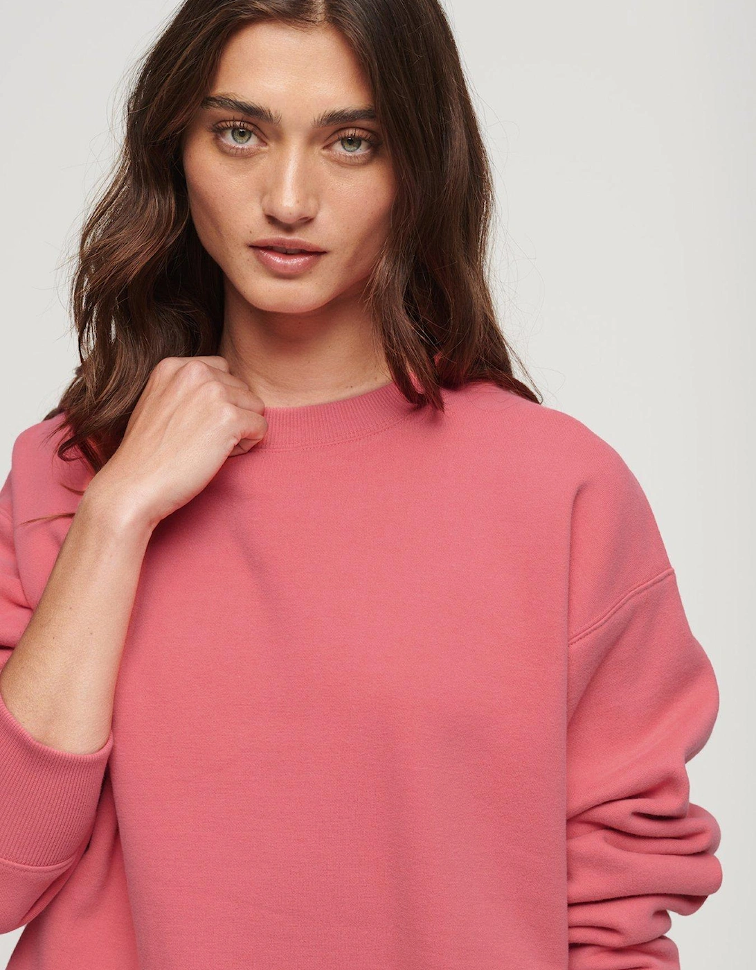 Essential Logo Relaxed Fit Sweatshirt - Pink, 3 of 2