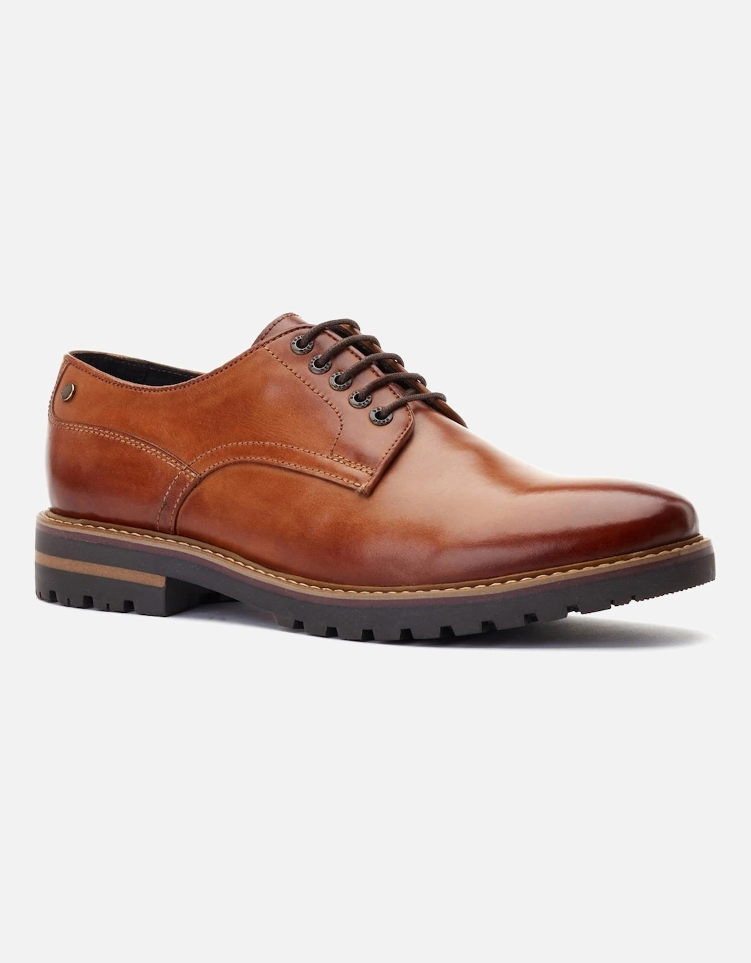 Halsey Washed Mens Derby Shoes, 6 of 5
