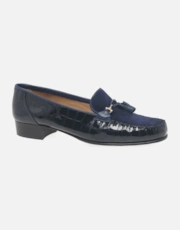 Blue Patent Croc/Sde