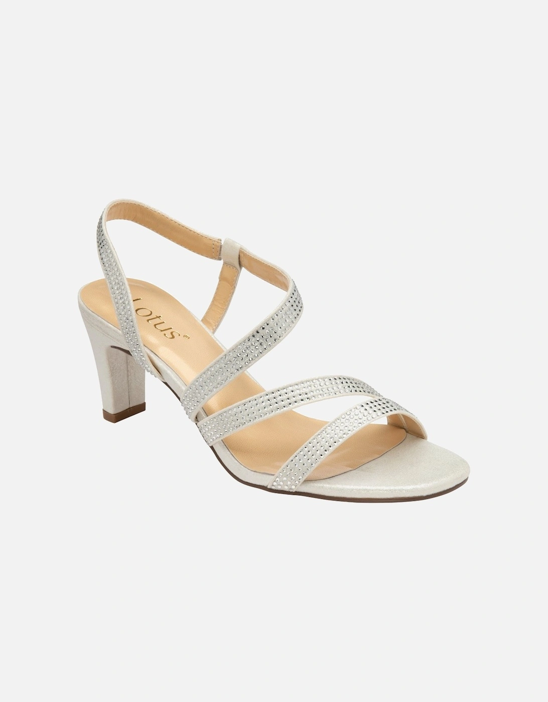 Bernadette Womens Heeled Sandals, 5 of 4