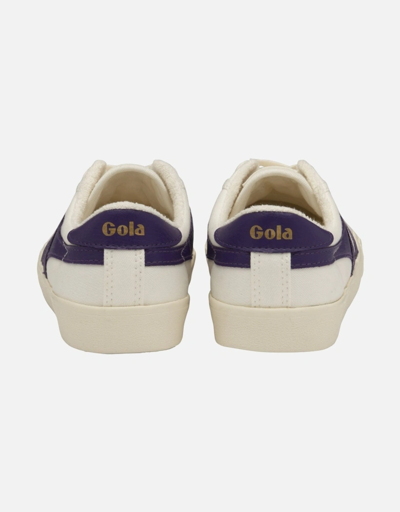 Womens Tennis Mark Cox Classic Trainers - White/Violet