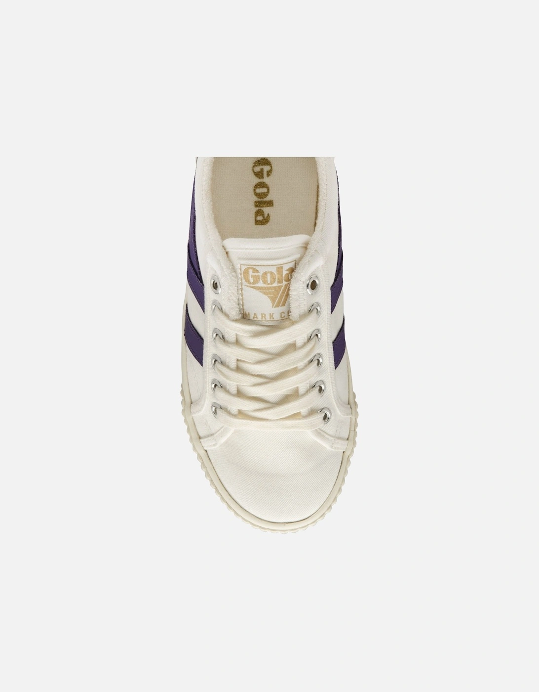 Womens Tennis Mark Cox Classic Trainers - White/Violet