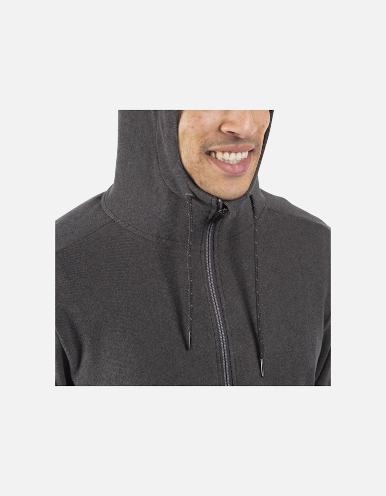 Mens Hackforth Full Zip Fleece Hooded Jacket - Dark Grey