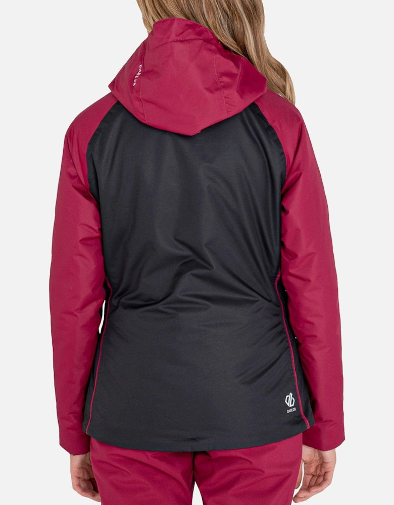 Womens Radiate II Waterproof Fleece Lined Ski Jacket - Beetroot