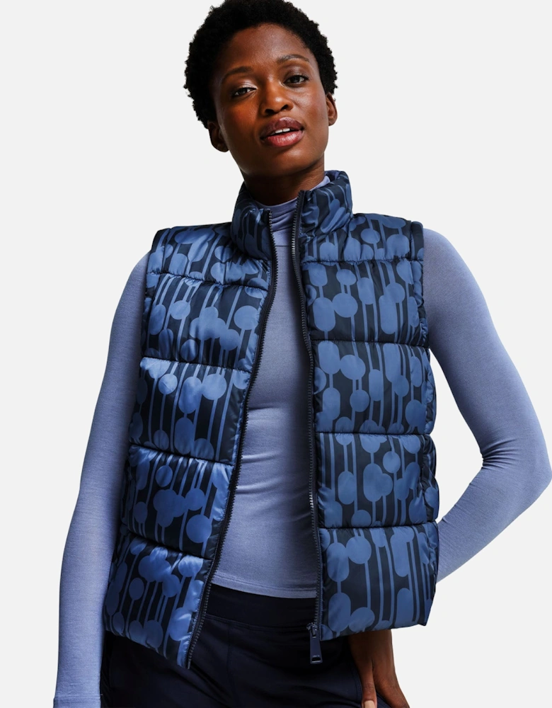 Womens Orla Kiely Reversible Quilted Gilet